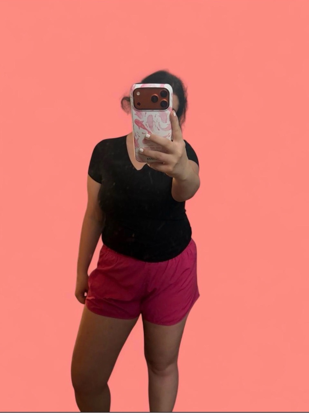 Asics Hot Pink Athletic Running Shorts